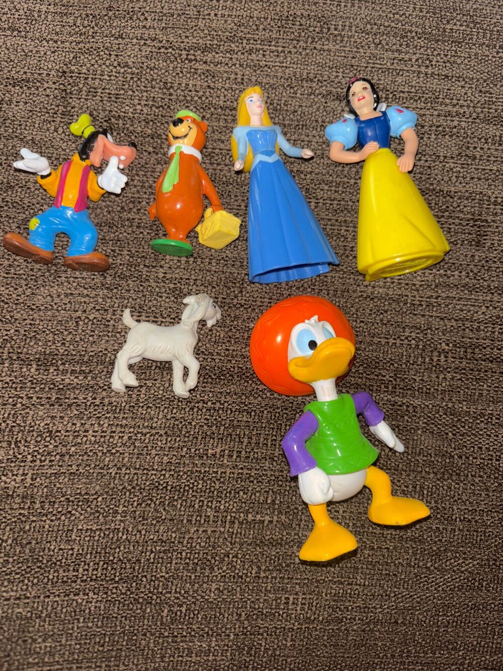 Vintage Figurines Toys McDonalds Happy Meal Snow White Cinderella Goofy Donald